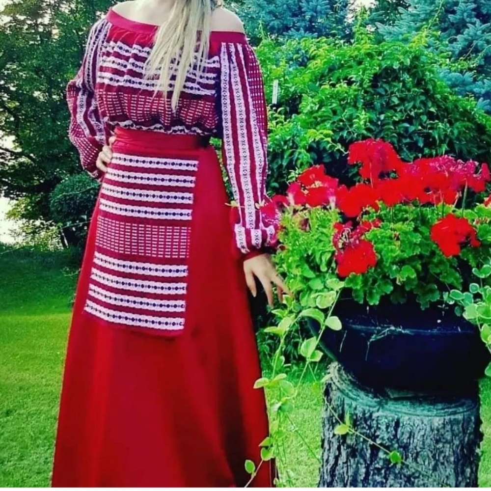 Handmade Ukrainian traditional style outfit set